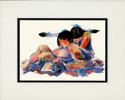Lovers Matted Print